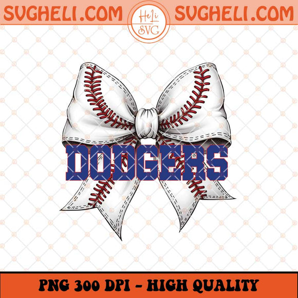 Dodgers Baseball Coquette Png Dodgers Baseball Png Sublimation Files
