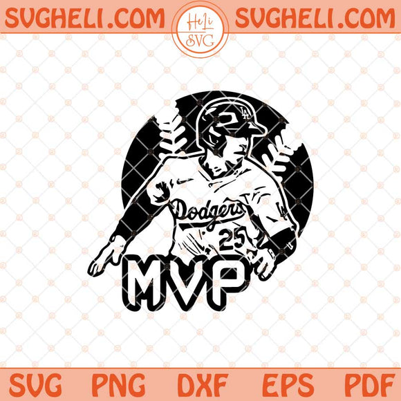 Dodgers MVP Tommy Edman 25 Svg Dodgers Baseball Svg Png Dxf Eps Files