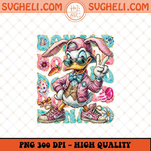 Donald Duck Easter With Sunglasses Png Donald Bunny Png Sublimation Files
