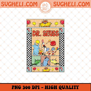 Dr Seuss Cartoon Checkered Png Dr Seuss Day Png Sublimation Files