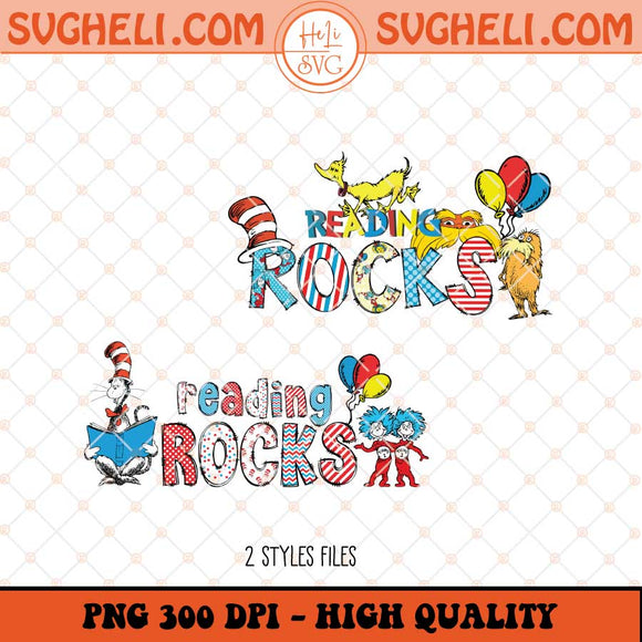 Dr Seuss Friends Reading Rocks Png Friends Dr Seuss Png Sublimation Files