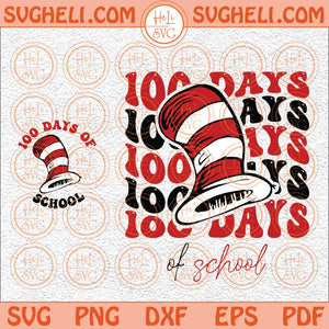 Dr Seuss Hat 100 Days Of School Svg Dr Seuss Hat Svg 100 Days Svg Png Dxf Eps Pocket Design Files