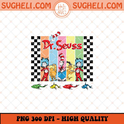 Dr Seuss Read Across America Checkered Png Dr Seuss Png Sublimation Files
