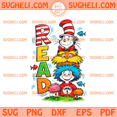 Dr Seuss Read Across America Thing 1 Svg Dr Seuss Day Svg
