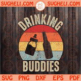 Drinking Buddy Set Svg Drinking Buddies Dad and Baby Matching Svg Png Dxf Eps Files