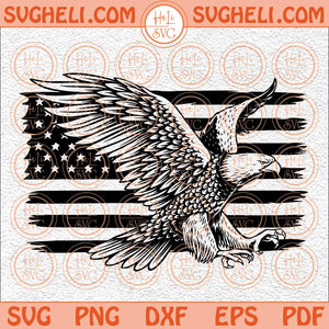 Eagle Flag Svg American Flag Svg Patriotic Svg American Eagle Svg Png Dxf Eps