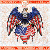 Eagle With American Flag Svg Patriotic Eagle Svg Eagle 4th of July Svg Png Dxf Eps Files