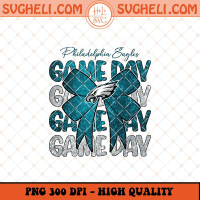 Eagles Coquette Bow Png Girly Eagles Bow Png Sublimation Files