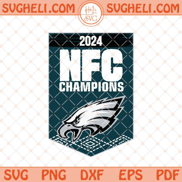 Eagles WinCraft 2024 NFC Champions Svg Eagles NFC Svg Png Dxf Eps Files