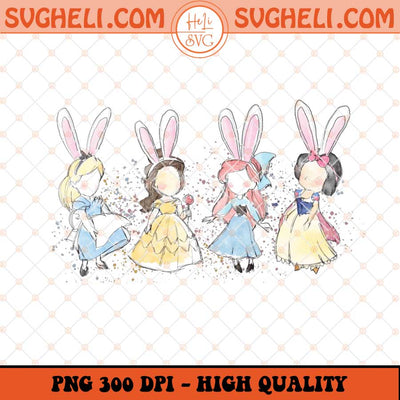 Easter Day Peeps Princess Png Cute Easter Bunny Girl Png Sublimation Files
