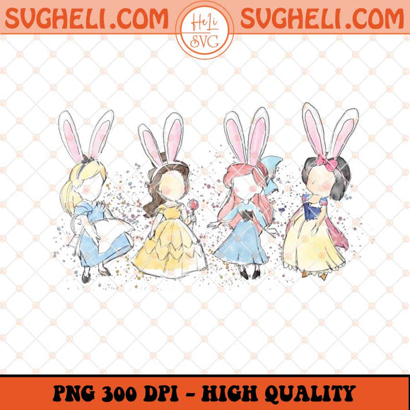 Easter Day Peeps Princess Png Cute Easter Bunny Girl Png Sublimation Files
