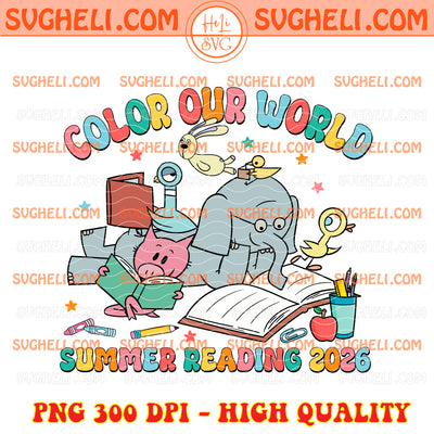 Elephant And Piggie 2026 Color Our World Summer Reading Png