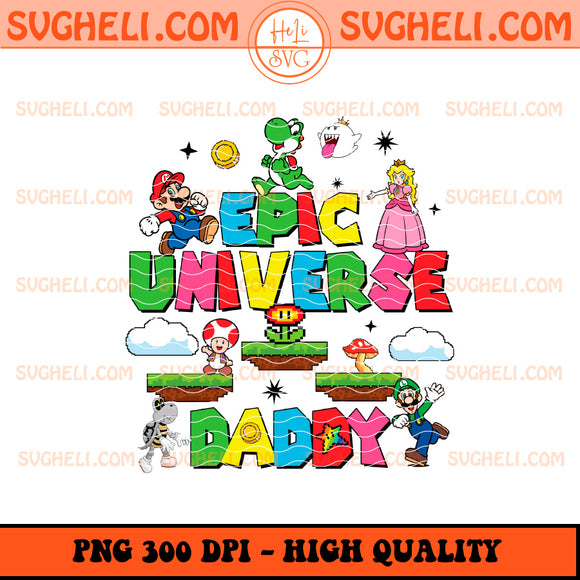 Epic Universe Daddy Png Mario Epic Universe 2025 Png