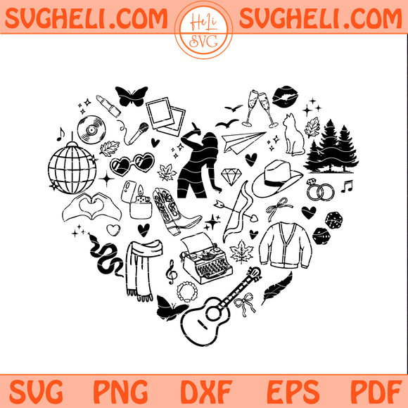 Era Heart Svg Eras Symbol Svg Taylor Era Heart  Svg