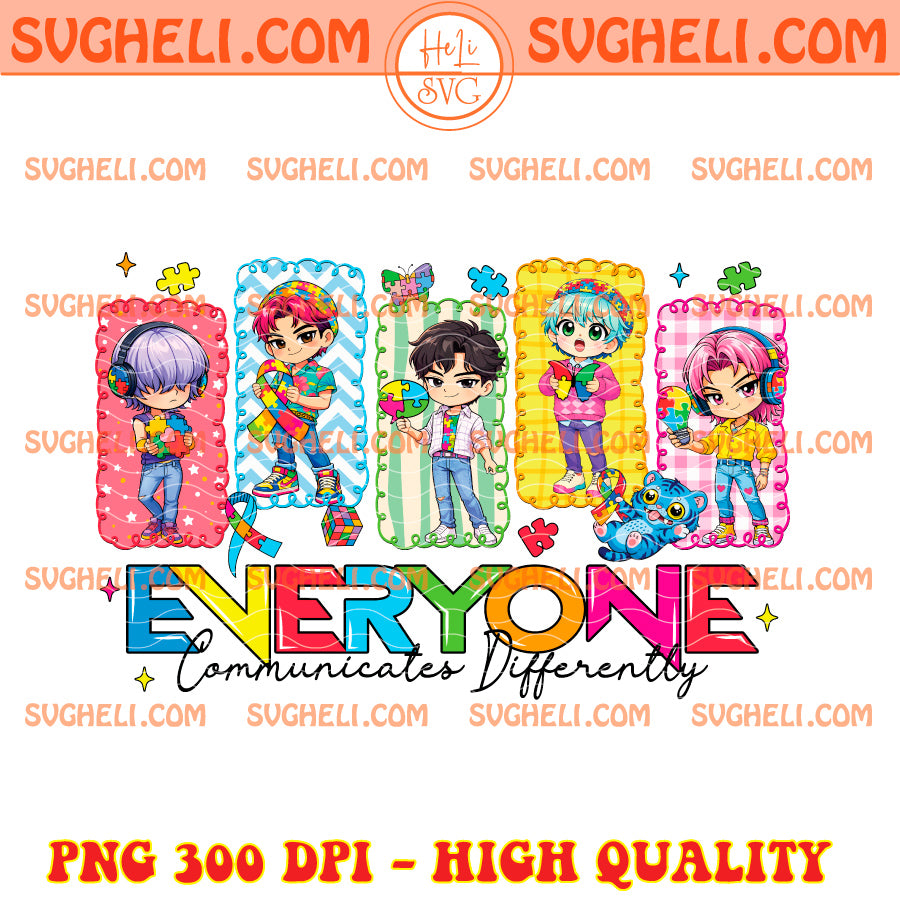 Everyone Commuicates DIfferently Autism Saja Boys Png