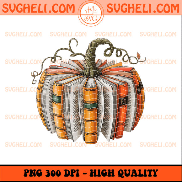 Fall Book Pumpkin Png Autumn Reading Sublimation Design