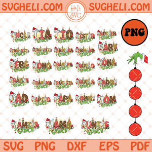 Family Christmas Green Guy Png Bundle Christmas Family Png Sublimation Files