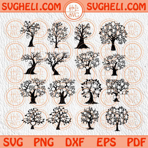 Family Tree Svg Bundle Tree Of Life Svg Heart Tree Family Svg Png Dxf Eps Bundle Files