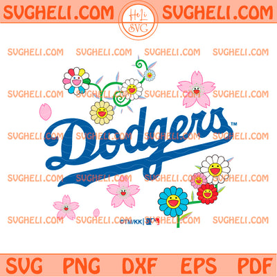 Fanatics Takashi Murakami Los Angeles Dodgers Baseball Svg