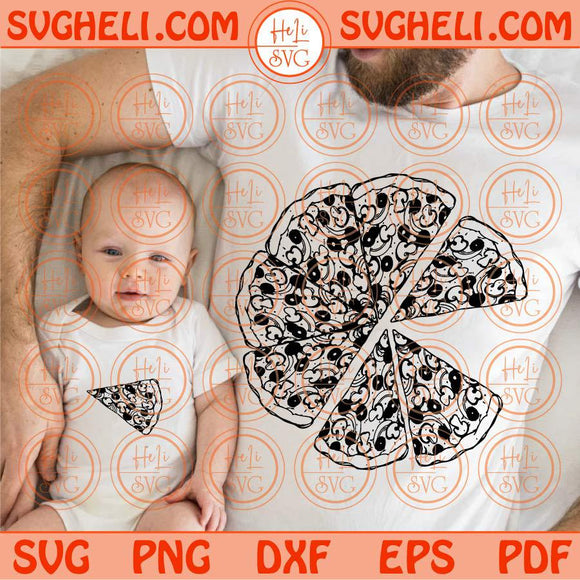 Father and Son Pizza Svg Dad and Son Svg Matching Svg Father's Day Svg Png Dxf Eps Files