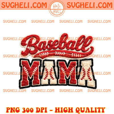 Faux Yarn Baseball Mama Png Faux Yarn Baseball Png