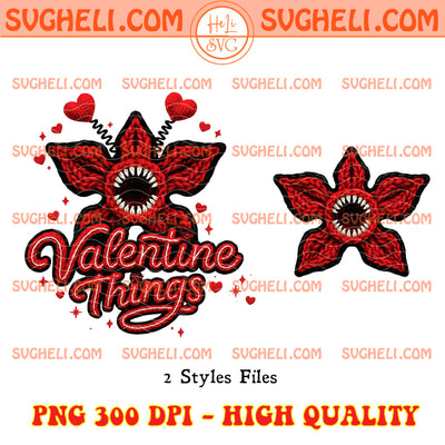 Faux Yarn Valentine Things Demogorgon Png