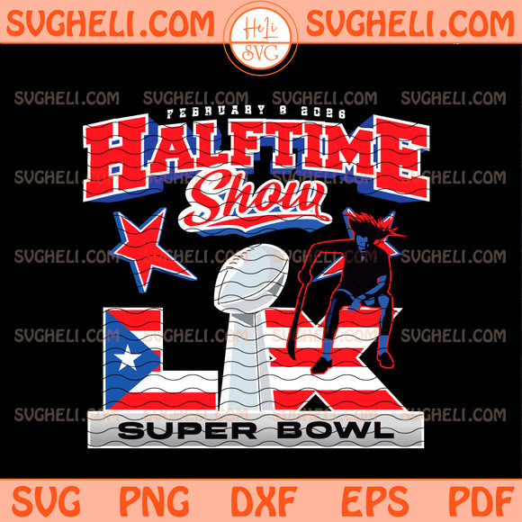 February 8 2026 Halftime Show Svg Bad Bunny Super Bow Svg