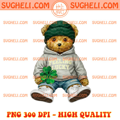 Feeling Lucky Teddy Bear St Patricks Day Png St Patricks Png