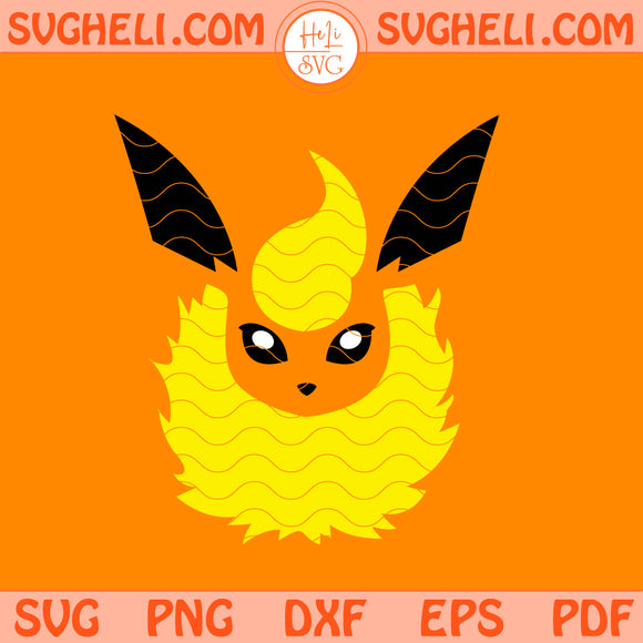 Flareon Face Svg Flareon Pokemon Svg Pokemon Face Svg Png Dxf Eps Files
