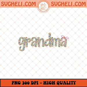 Floral Grandma Png Preppy Grandma Png Grandma Flower Png Sublimation Files