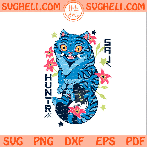 Floral KPop Demon Hunters Tiger Svg Derpy Tiger Svg Png Dxf Eps Pdf Files