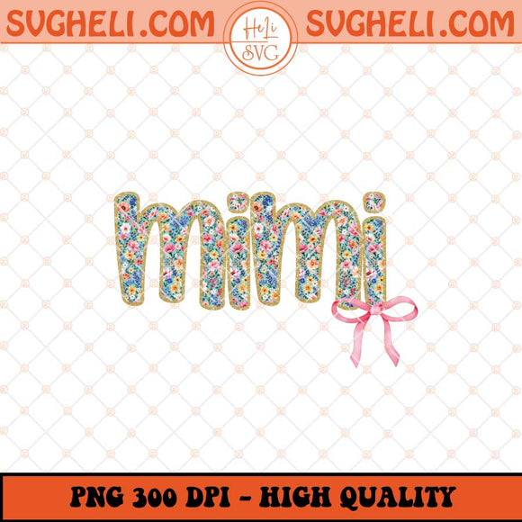 Floral Mimi Png Preppy Mimi Png Mimi Flower Png Mimi Png Sublimation Files
