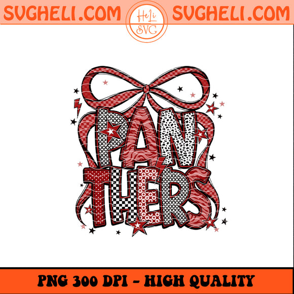 Florida Panthers Coquette Bow Png Panthers With Bow Png Sublimation Design