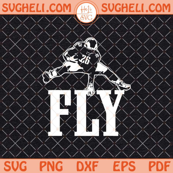 Fly Saquon Fly Svg Saquon Fly Eagles Fly 26 Barkley Philly Svg Png Dxf Eps Files