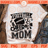 Football Cheer Mom Svg Cheer Football Mom Svg Cheerleader Mom Svg Png Dxf Eps Files