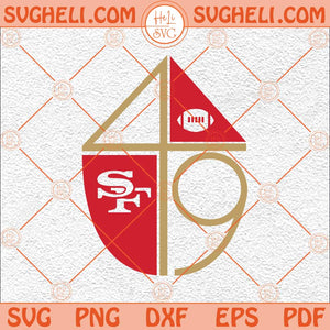 Forty Niners Classic Logo Svg San Fransisco Football Svg 49ers Svg Png Dxf Eps Files