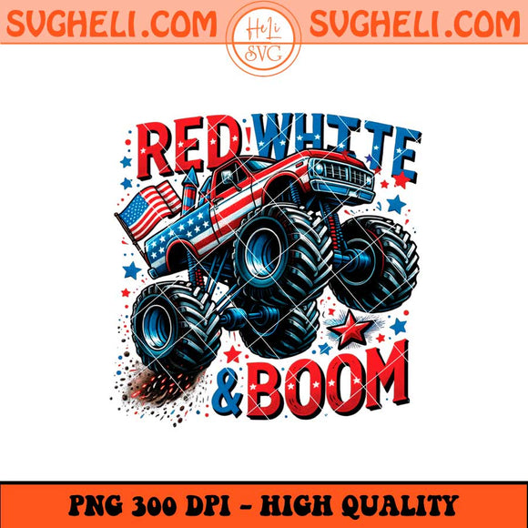 Fourth of July Png July 4th Big Truck Png Boys Truck Png Sublimation Files
