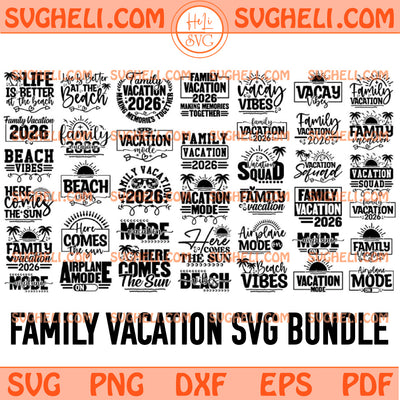 Free Family Vacation 2026 Svg Bundle Family Trip 2026 Svg