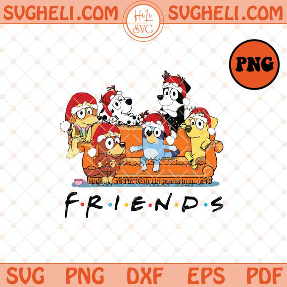 Friends Blue Dog Christmas Png Friends Couch Christmas Png Sublimation Files