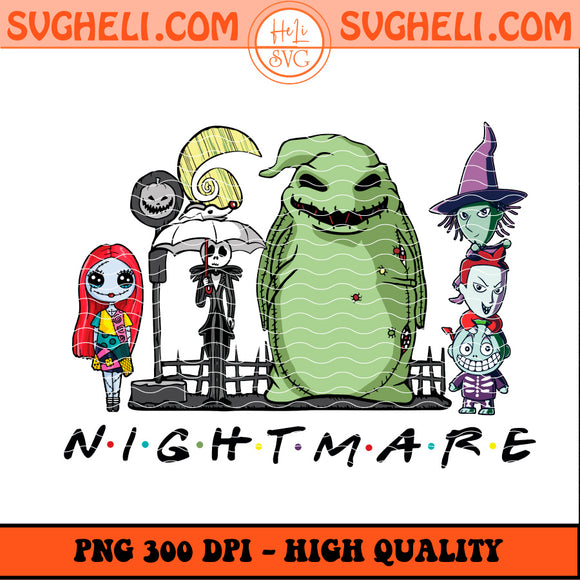Friends Nightmare Before Christmas Characters Png