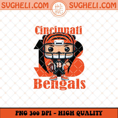 Funko Pop Cincinnati Bengals Football Png Funko NFL Png Sublimation Files