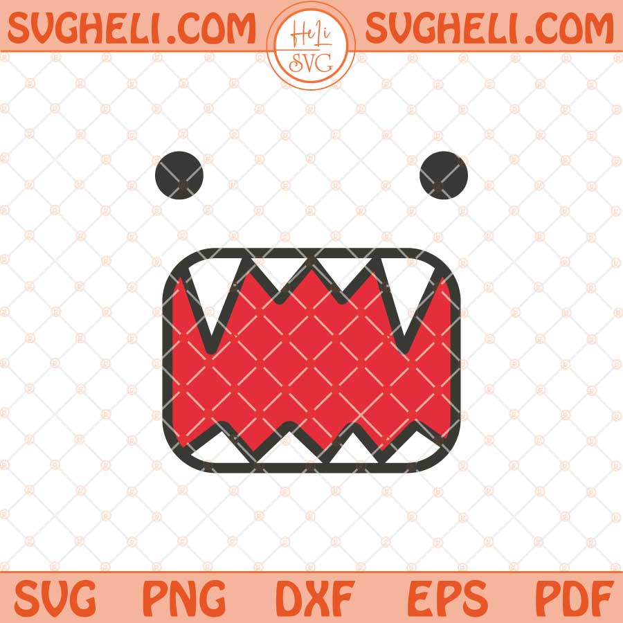 Funny Domo Kun Face Cartoon Svg Domo Kun Svg