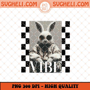 Funny Easter Bunny Animal Vintage Groovy Checker Retro Png Sublimation Files