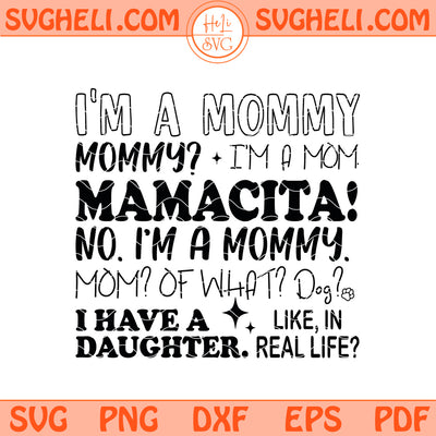Funny Island Love Mommy Svg I'm a Mommy I'm a Mom Svg Png Dxf Eps Files
