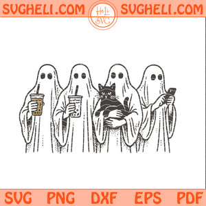 Funny Modern Day Ghosts Svg Funny Ghost Group Svg