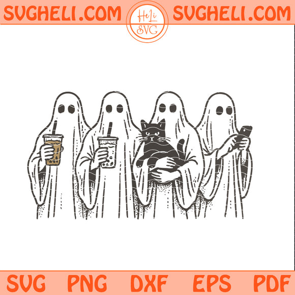 Funny Modern Day Ghosts Svg Funny Ghost Group Svg