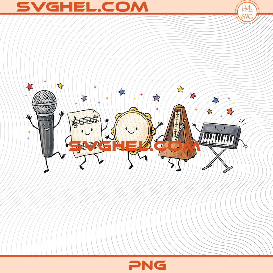 Funny Music Teacher Doodle Png Back To School Png