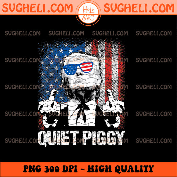 Funny Trump Viral Interview Saying Quiet Quiet Piggy Png