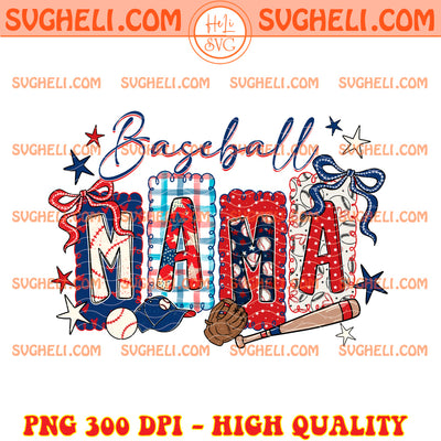 Game Day Baseball Mama Png Baseball Bow Bat Png