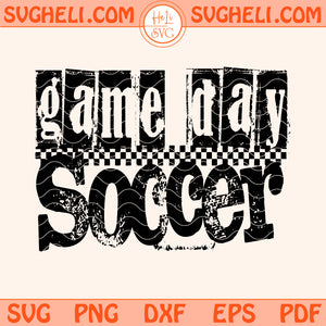 Game Day Soccer Distressed Svg Retro Soccer Game Day Svg Png Dxf Eps Files